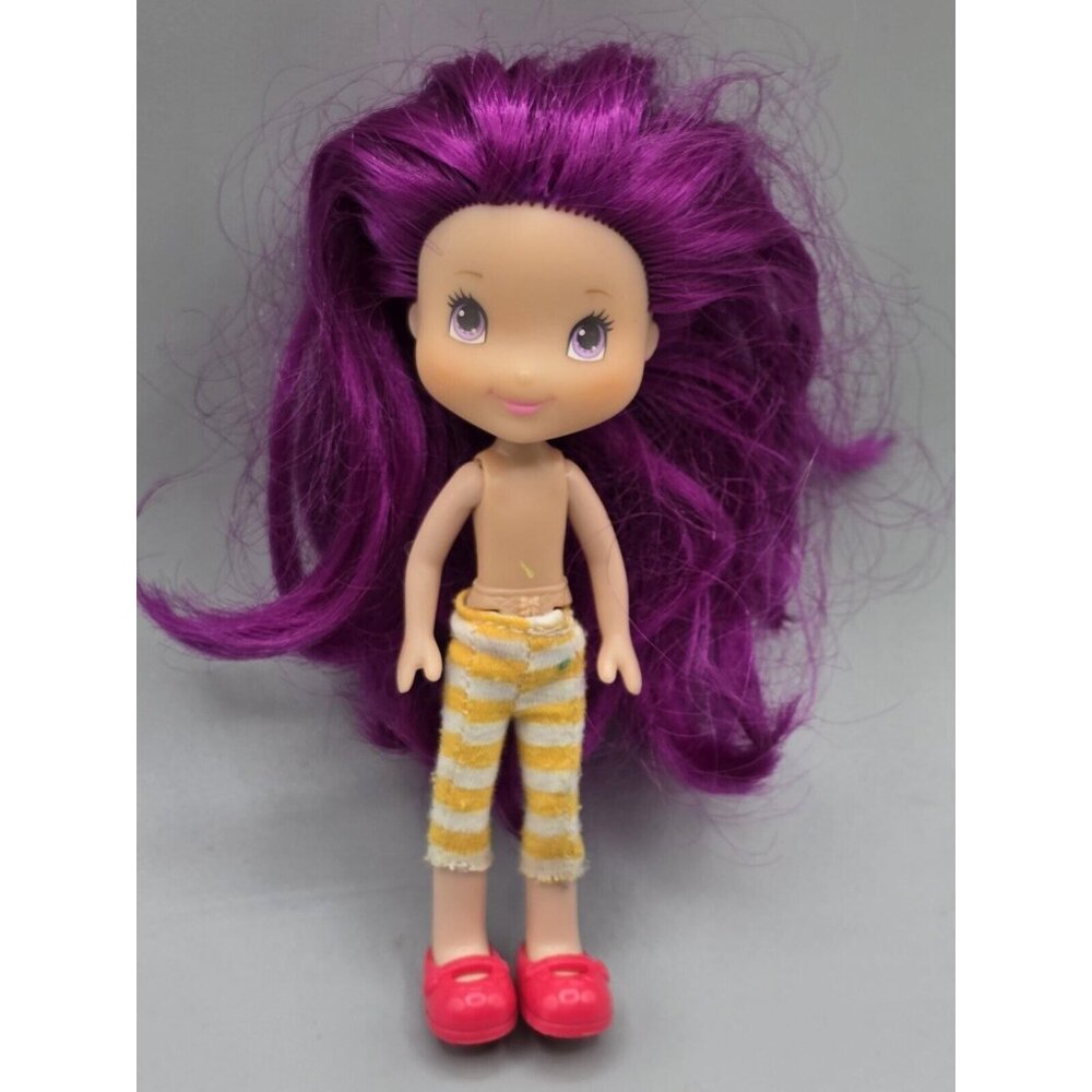 6" Strawberry Shortcake Plum Pudding Doll & Shoes 2008 Hasbro Lemon Drop Pants